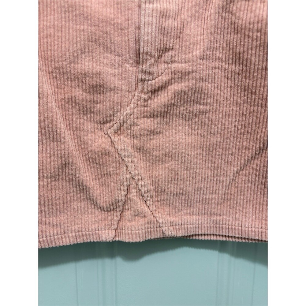 Forever 21 Skirt Womens Size S Pink Mini Button Front 5-Pocket Solid - Picture 2 of 6